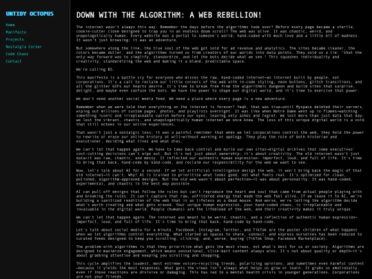 manifesto screenshot