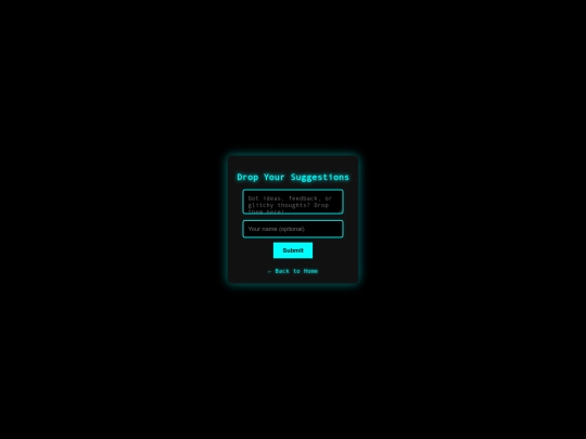 suggestion-box screenshot