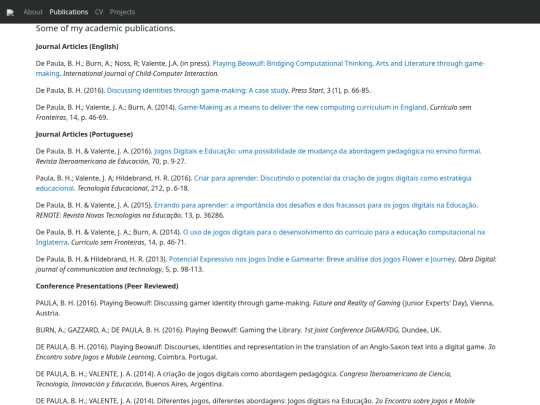 publications screenshot
