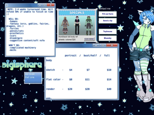 commissionsheet screenshot