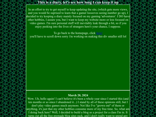 diary screenshot