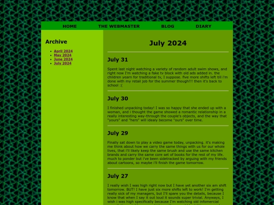 diary/july24 screenshot