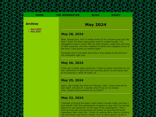 diary/may24 screenshot