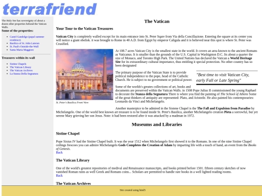 TerraFriend/vatican screenshot
