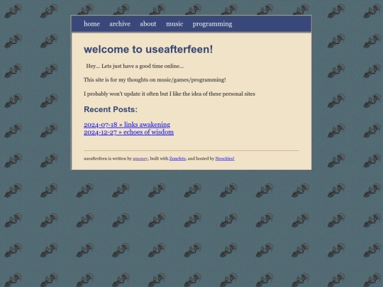 index screenshot
