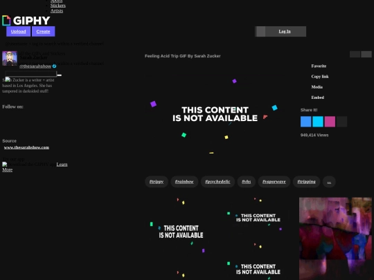 Feeling Acid Trip GIF by Sarah Zucker - Find & Share on GIPHY screenshot