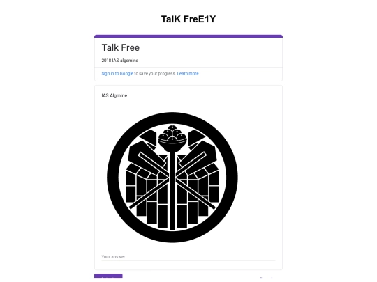Talk screenshot