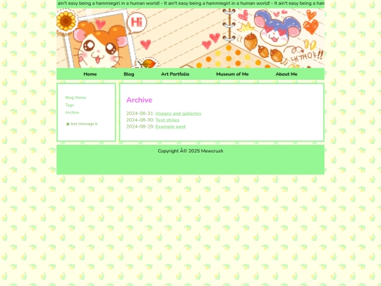 Blog/archive screenshot