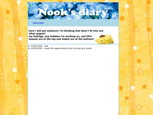 Diary screenshot