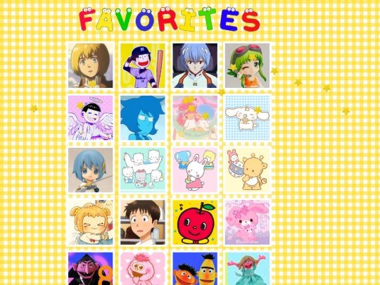 favorites screenshot