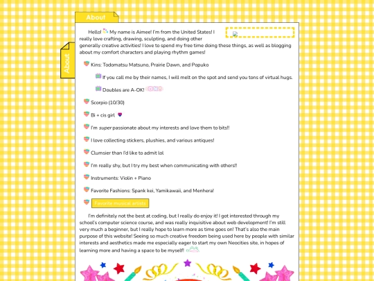 testpage screenshot