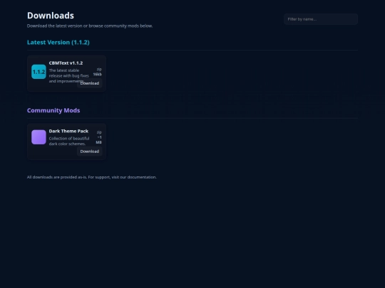 CBMText screenshot