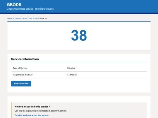 GBODS/Routepage/38 screenshot