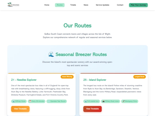 routes screenshot