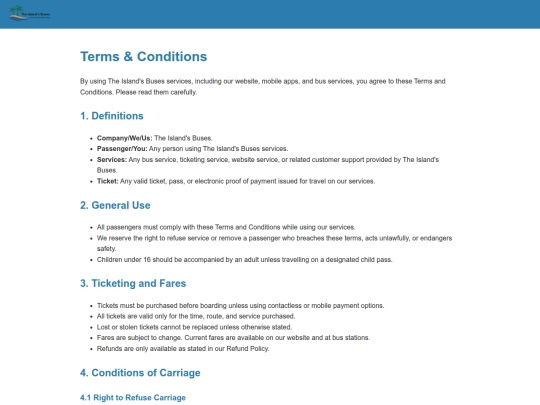 terms screenshot
