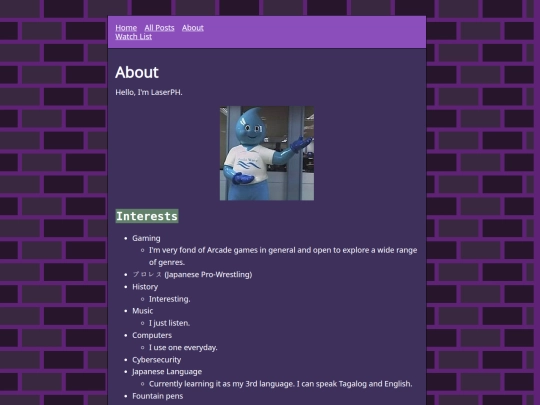info/about screenshot