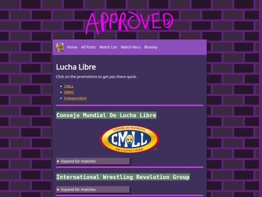 minifeeds/watch_list/lucha screenshot
