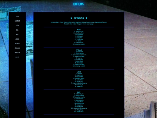 credits screenshot