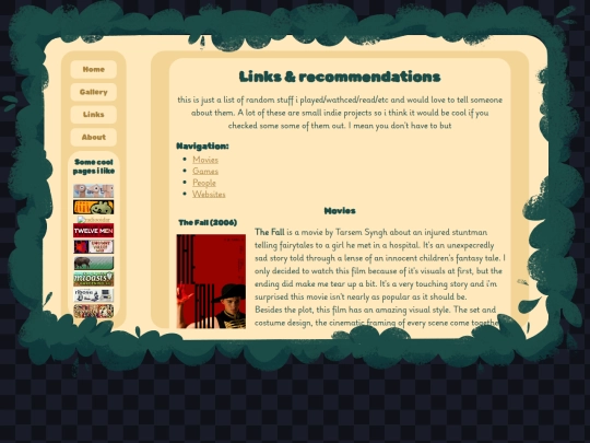 links screenshot