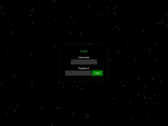 login screenshot