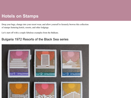 hotels-on-stamps screenshot