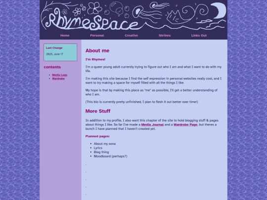 main/personal-stuff screenshot
