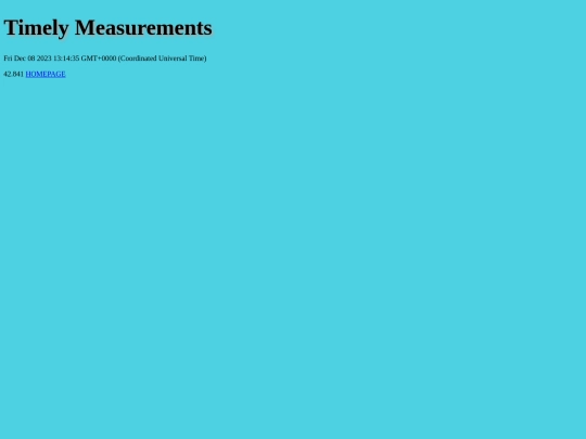 TimelyMeasurements screenshot