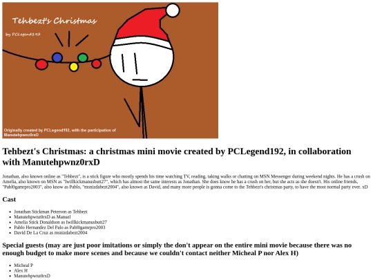 tehbeztschristmaspage screenshot