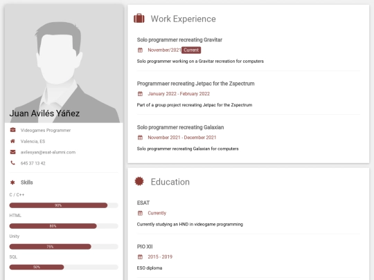 cv/cv screenshot