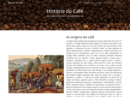 SITE CAFE/historia screenshot