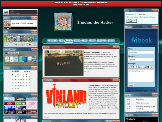 projects screenshot