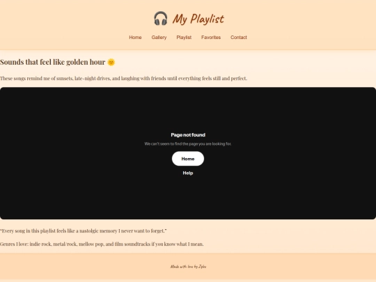 playlist screenshot