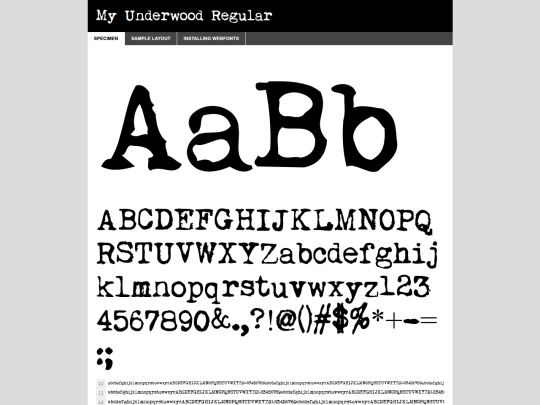 fonts/My-Underwood-fontfacekit/web fonts/myunderwood_regular_macroman/MyUnderwood-demo screenshot