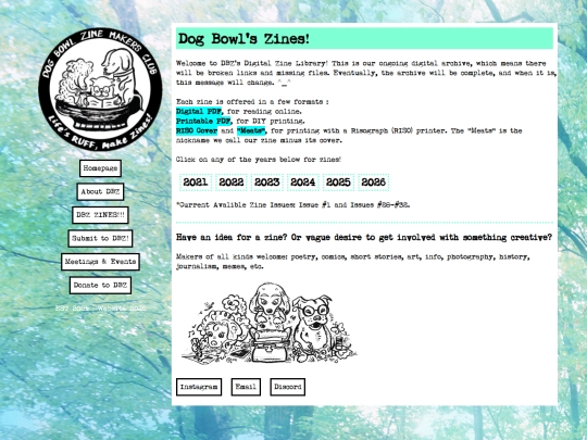 zines screenshot