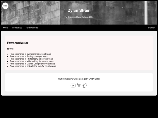 index/Extracurricular screenshot