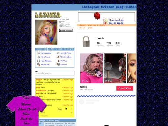links screenshot