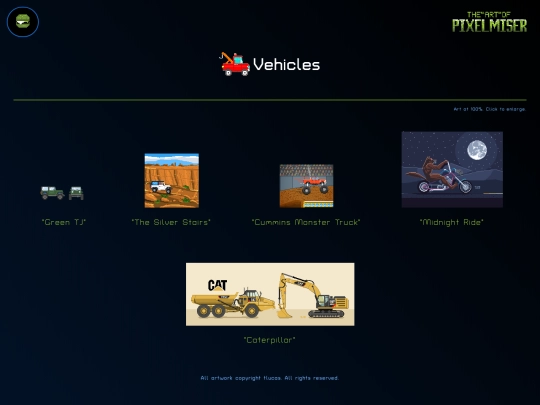 vehicles screenshot
