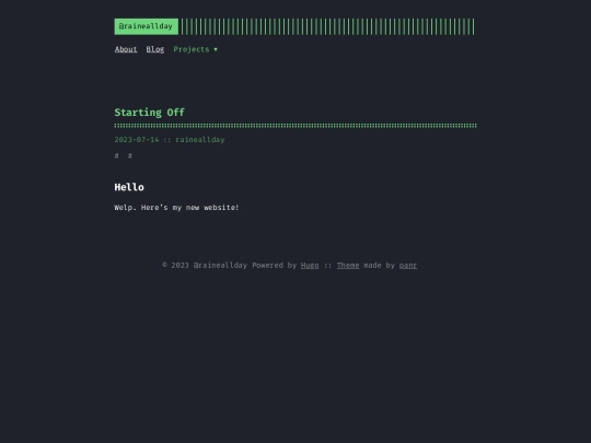 posts/starting-off screenshot