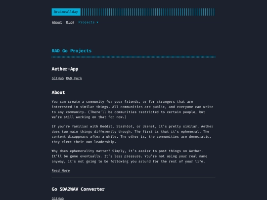projects/go screenshot