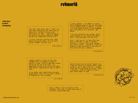 changelog screenshot