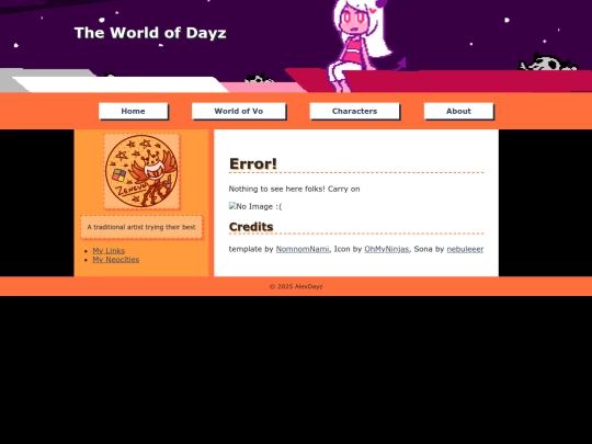 error screenshot