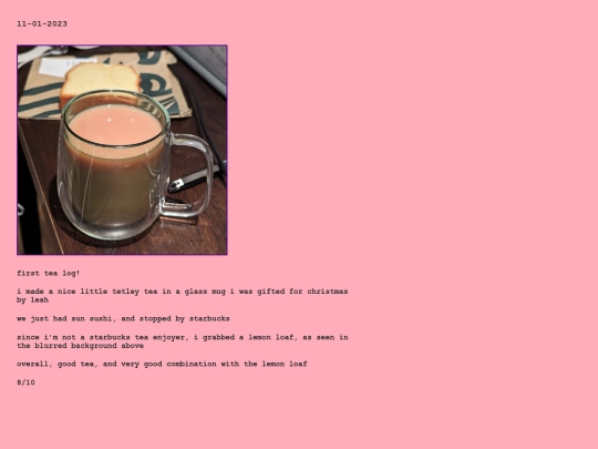 tea-log/11-01-2023 screenshot