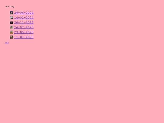 tea-log screenshot