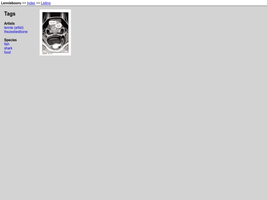 projects/lenniebooru/listing screenshot