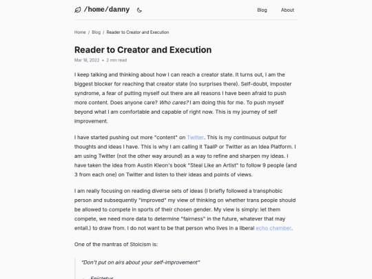 blog/reader-to-creator-and-execution screenshot