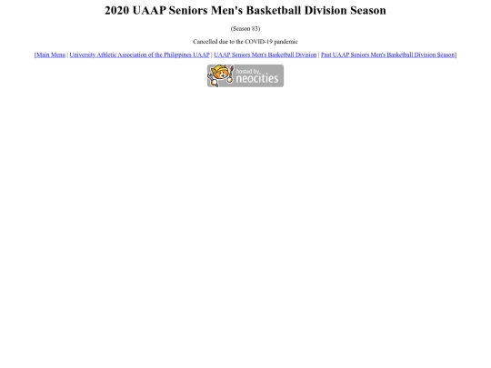 uaap/seniors/season/2020/2020season screenshot