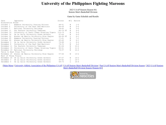 uaap/seniors/season/2023/2023uaapup86 screenshot