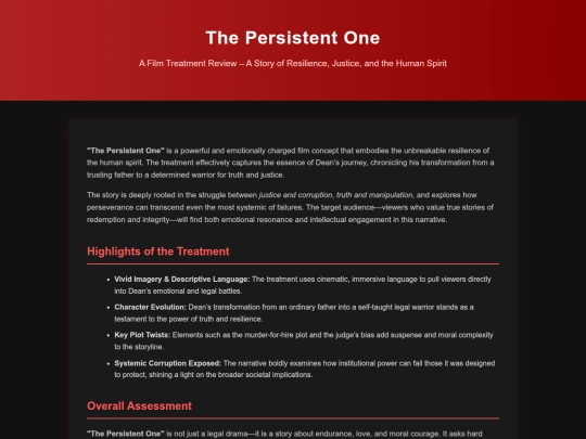 Film_Treatment_The_Persistent_One screenshot