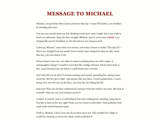 Message_To_Michael screenshot