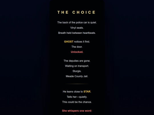 THE_CHOICE screenshot